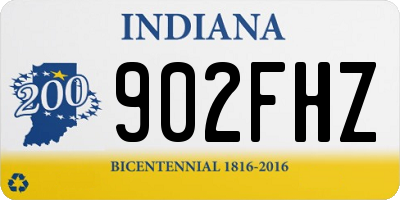 IN license plate 902FHZ