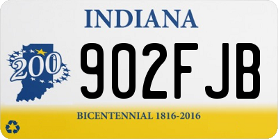 IN license plate 902FJB