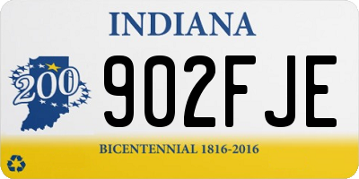 IN license plate 902FJE