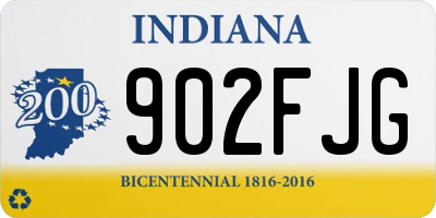 IN license plate 902FJG