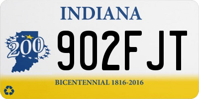 IN license plate 902FJT