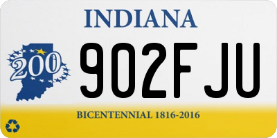 IN license plate 902FJU