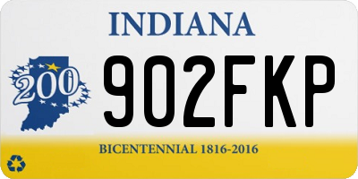 IN license plate 902FKP