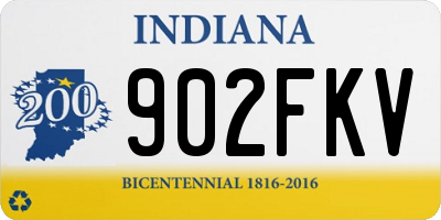 IN license plate 902FKV