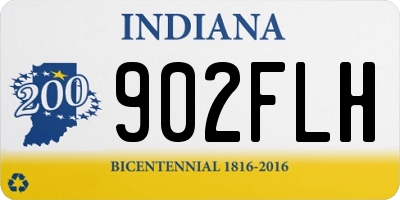 IN license plate 902FLH
