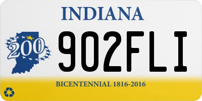 IN license plate 902FLI