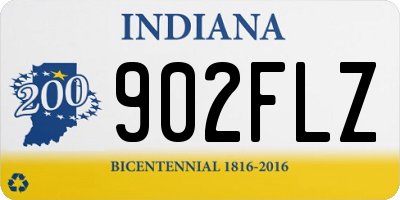 IN license plate 902FLZ