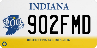 IN license plate 902FMD