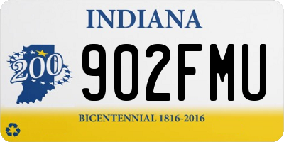 IN license plate 902FMU
