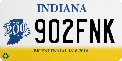IN license plate 902FNK