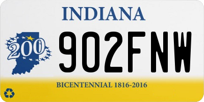 IN license plate 902FNW