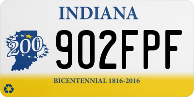 IN license plate 902FPF