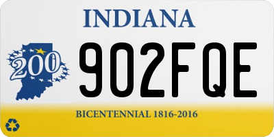 IN license plate 902FQE