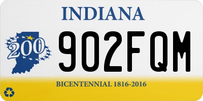 IN license plate 902FQM