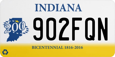 IN license plate 902FQN
