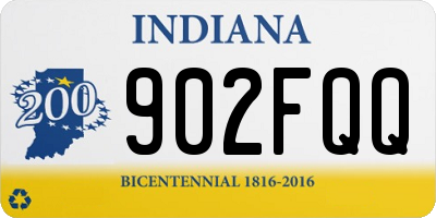 IN license plate 902FQQ