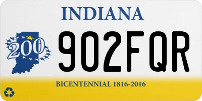 IN license plate 902FQR
