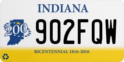 IN license plate 902FQW