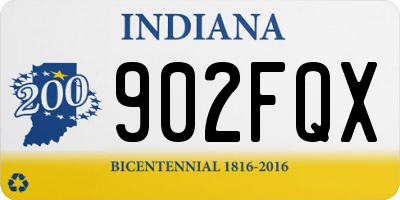 IN license plate 902FQX