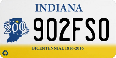 IN license plate 902FSO