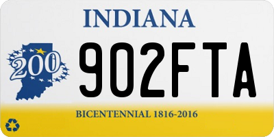 IN license plate 902FTA