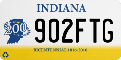IN license plate 902FTG