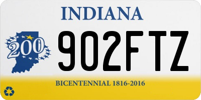 IN license plate 902FTZ