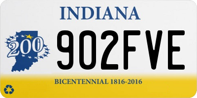 IN license plate 902FVE