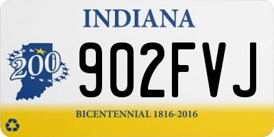 IN license plate 902FVJ