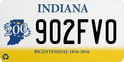 IN license plate 902FVO