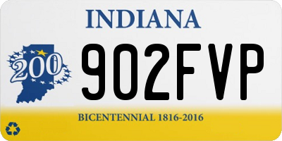 IN license plate 902FVP