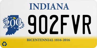 IN license plate 902FVR