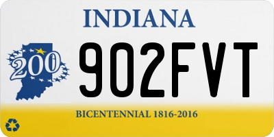 IN license plate 902FVT