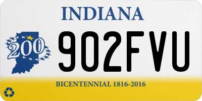 IN license plate 902FVU