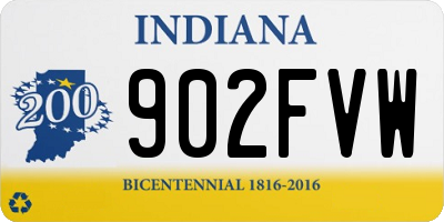IN license plate 902FVW