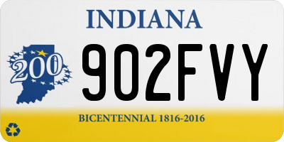 IN license plate 902FVY
