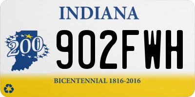 IN license plate 902FWH