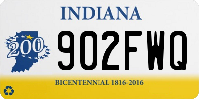 IN license plate 902FWQ