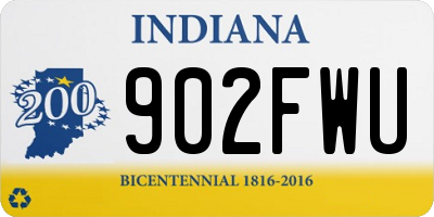 IN license plate 902FWU