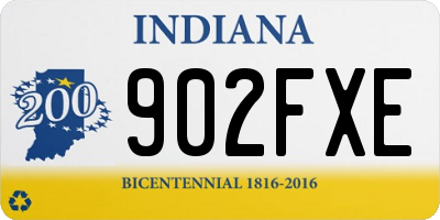 IN license plate 902FXE