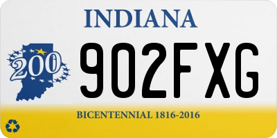 IN license plate 902FXG