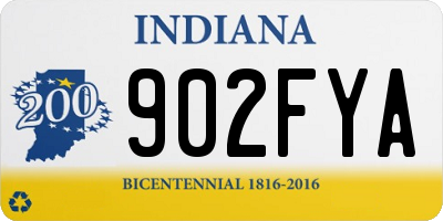 IN license plate 902FYA