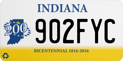IN license plate 902FYC
