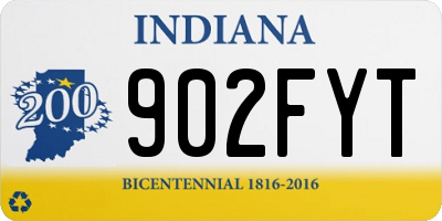 IN license plate 902FYT