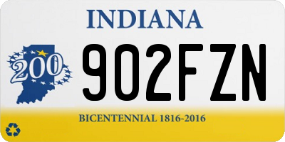 IN license plate 902FZN