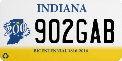 IN license plate 902GAB