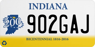IN license plate 902GAJ