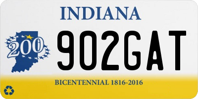 IN license plate 902GAT