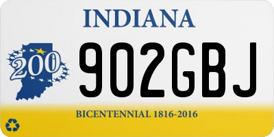 IN license plate 902GBJ
