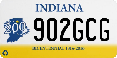 IN license plate 902GCG